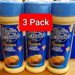 Molly McButter Original Butter Sprinkles (Pack of 3) 2 oz Bottles.